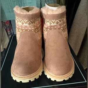 Dr. Scholl's Pink and Tan Kids Boots